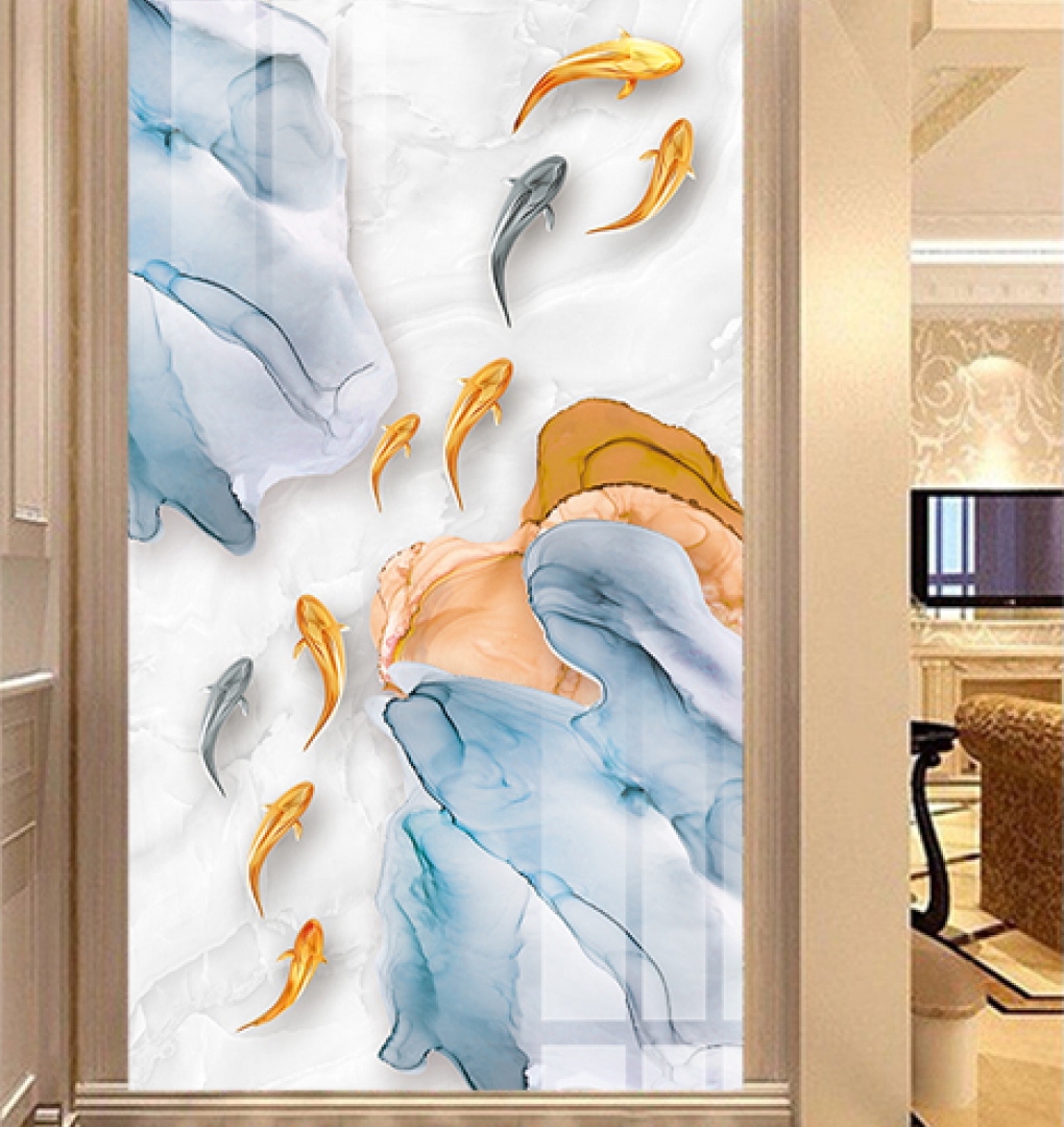 3d double-sided glass decal k500