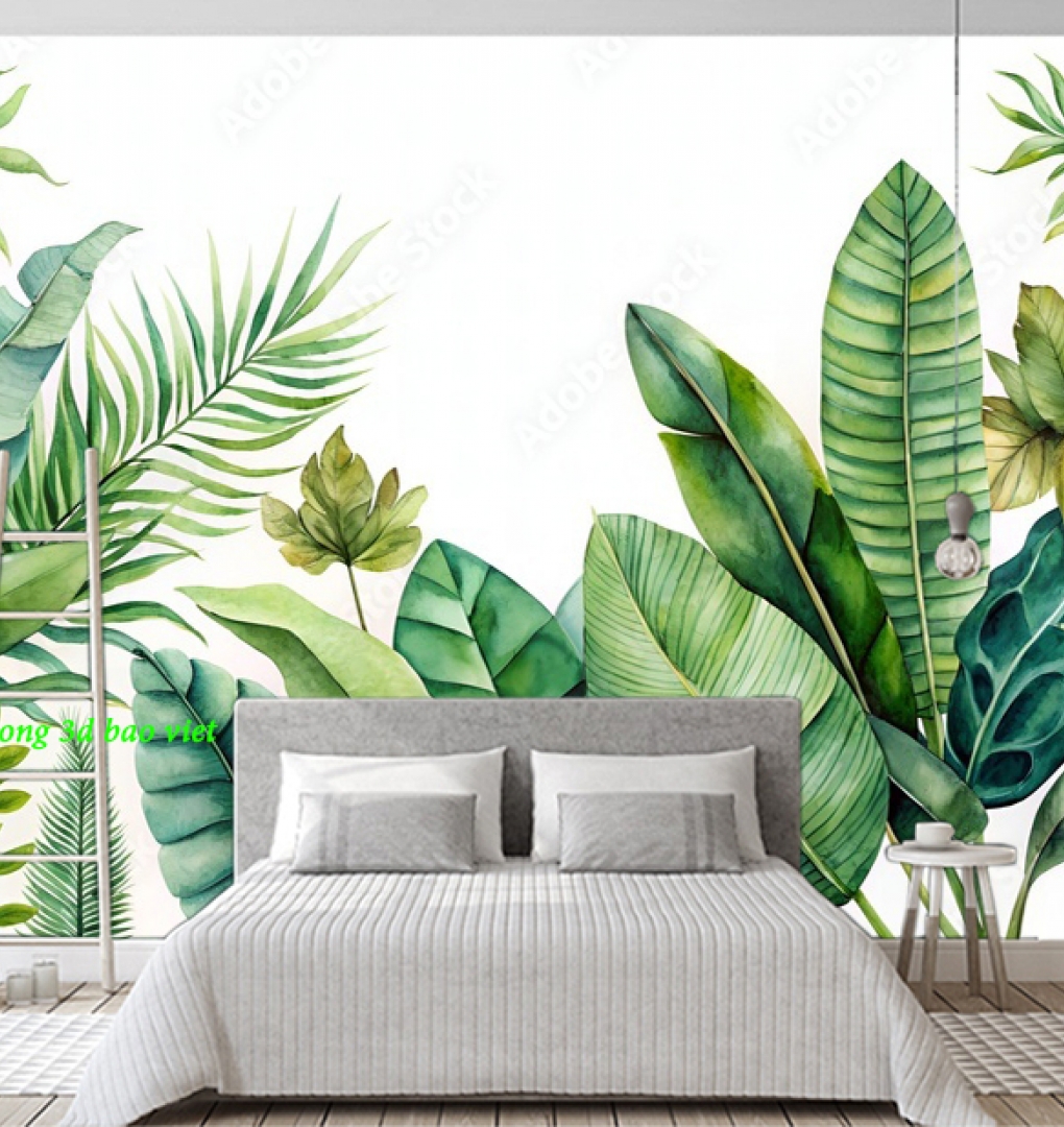 Giấy dán tường lá cây n2004-356