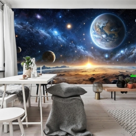 Giấy dán tường phòng ngủ galaxy n2004-327