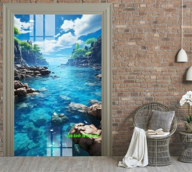 2-sided 3D glass painting n2004-312