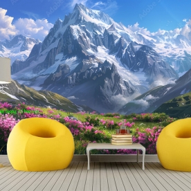 Mountain river wall painting n2004-317