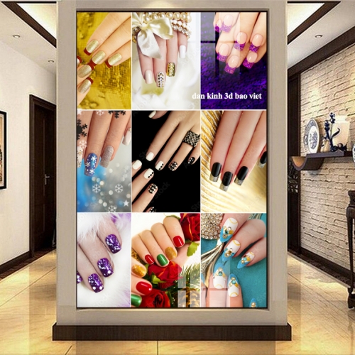 Decal dán kính cao cấp spa nails n2005-294