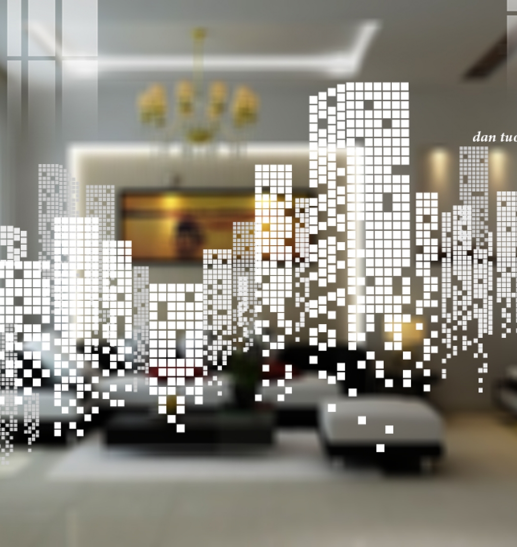 Decal dán kính nghệ thuật 3d trong suốt glass167