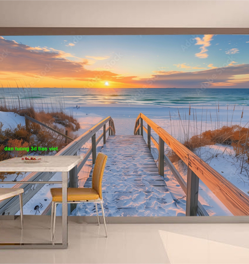 Tranh dán tường phong cảnh biển n2005-281