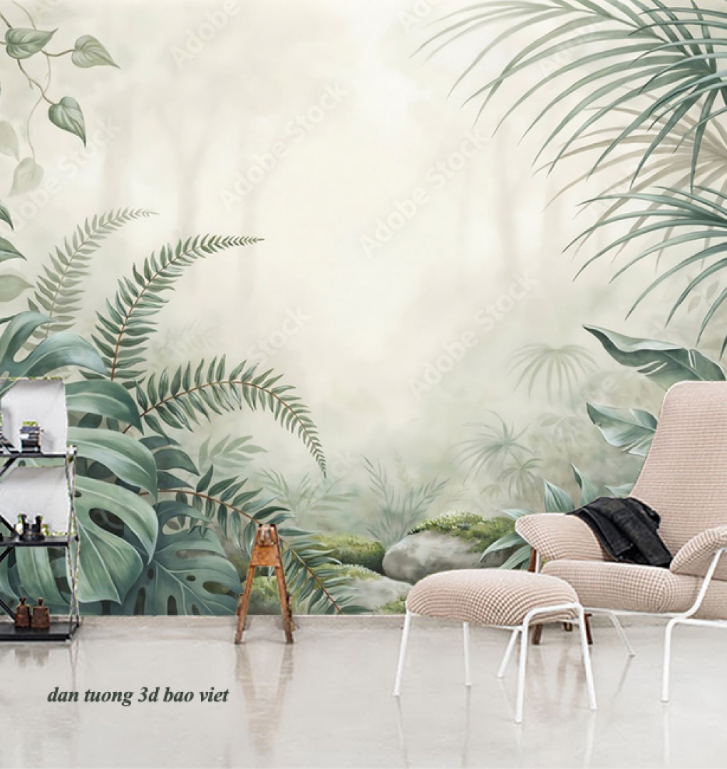 Giấy dán tường lá cây n2026-229