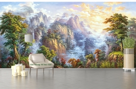 Giấy dán tường phòng khách đẹp ft168