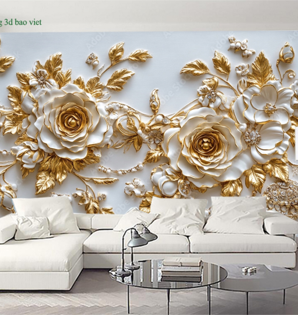Giấy dán tường phòng khách n2026-234