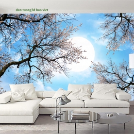 Giấy dán tường phòng khách pkc086