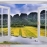 Wall paintings of 3d windows m095