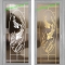3d art glass decal stickers 3d carp glass069