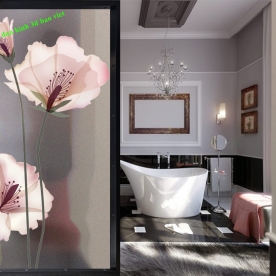 High quality frosted glass decal se111