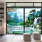 Wallpaper feng shui living room ft150