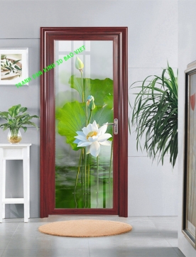 3d glass stickers 2 sides lotus k515