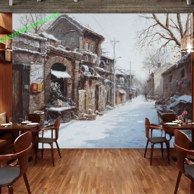 3d wall murals for cafe me417