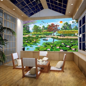 Country landscape 3d wall murals ft152