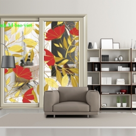 Decal dán kính cao cấp 3d trong suốt se136