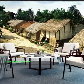 Tranh dán tường 3d cảnh đồng quê n2003-192