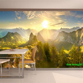 Tranh dán tường sông núi n2003-188