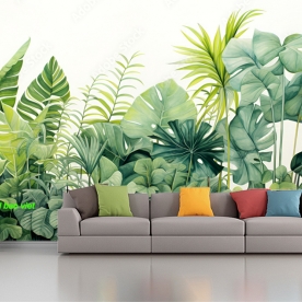 Giấy dán tường lá cây n2004-393