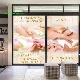 Decal dán kính cao cấp nails spa nails067