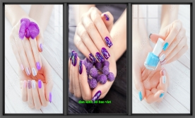 Decal dán kính cao cấp spa nails n2005-295