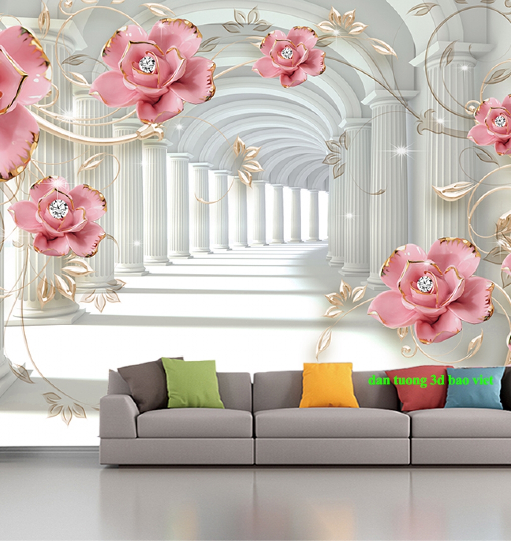 Giấy dán tường phòng khách 268