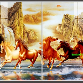 Tranh dán kính 3d 2 mặt hr034