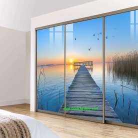 Tranh dán kính 3d 2 mặt phong cảnh n2005-300