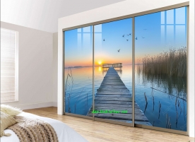 Tranh dán kính 3d 2 mặt phong cảnh n2005-300