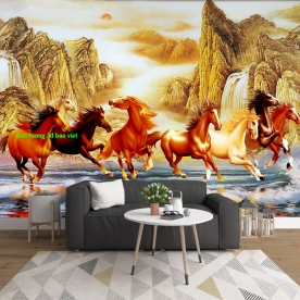 Tranh dán tường 3d phong thủy hr034