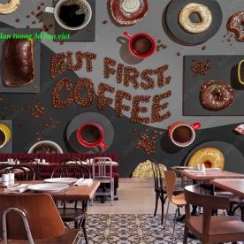 Tranh dán tường cho quán cafe n2005-299