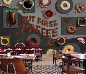 Tranh dán tường cho quán cafe n2005-299