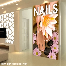Painting nail spa nail stickers k326