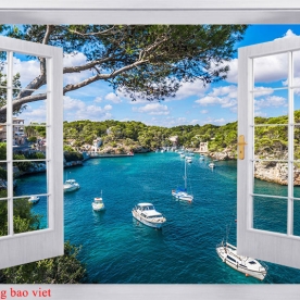 Wallpaper window 3d me142