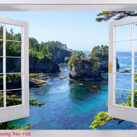 Wallpaper window 3d me143