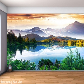 Wallpaper murals mountain river landscape me129
