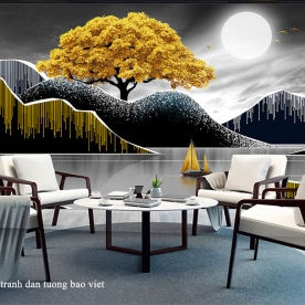 Mountain river wall murals m098