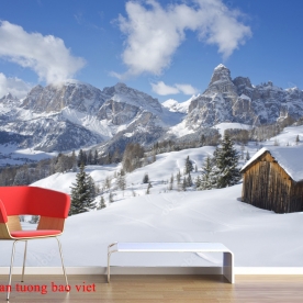 River and mountain wall mural me270