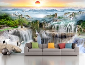 3d living room wallpaper ft155