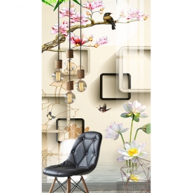 Beautiful 2 sided 3d glass stickers k528