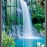 3d glass stickers 2 sides waterfall k530