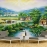 3d wall paintings of country scenes ft153