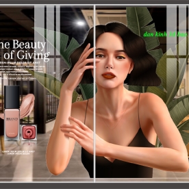 Decal dán kính 3d cao cấp trong suốt cho tiệm nails se139