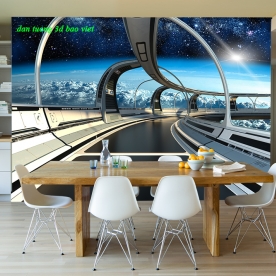 Giấy dán tường 3d galaxy 253