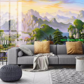 Giấy dán tường phòng khách n2003-217