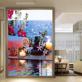 Tranh dán kính 3d 2 mặt cho nail spa nails031