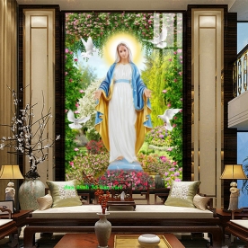 Tranh dán kính 3d 2 mặt công giáo n2003-198