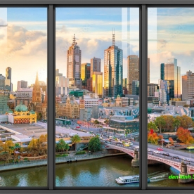 Tranh dán kính 3d 2 mặt phong cảnh n2004-404