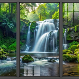 Tranh dán kính 3d 2 mặt phong cảnh n2004-410