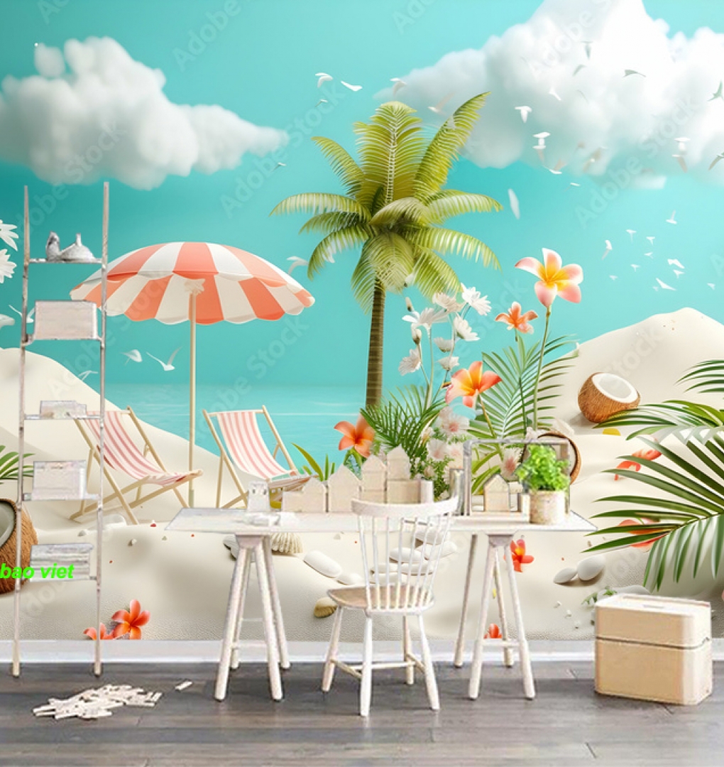 Tranh dán tường 3d n2004-400